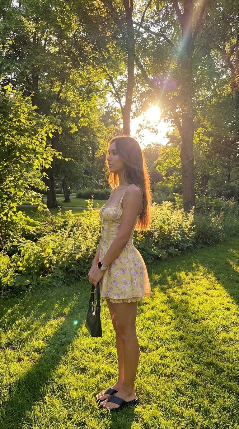 AI lifestyle photo — golden hour