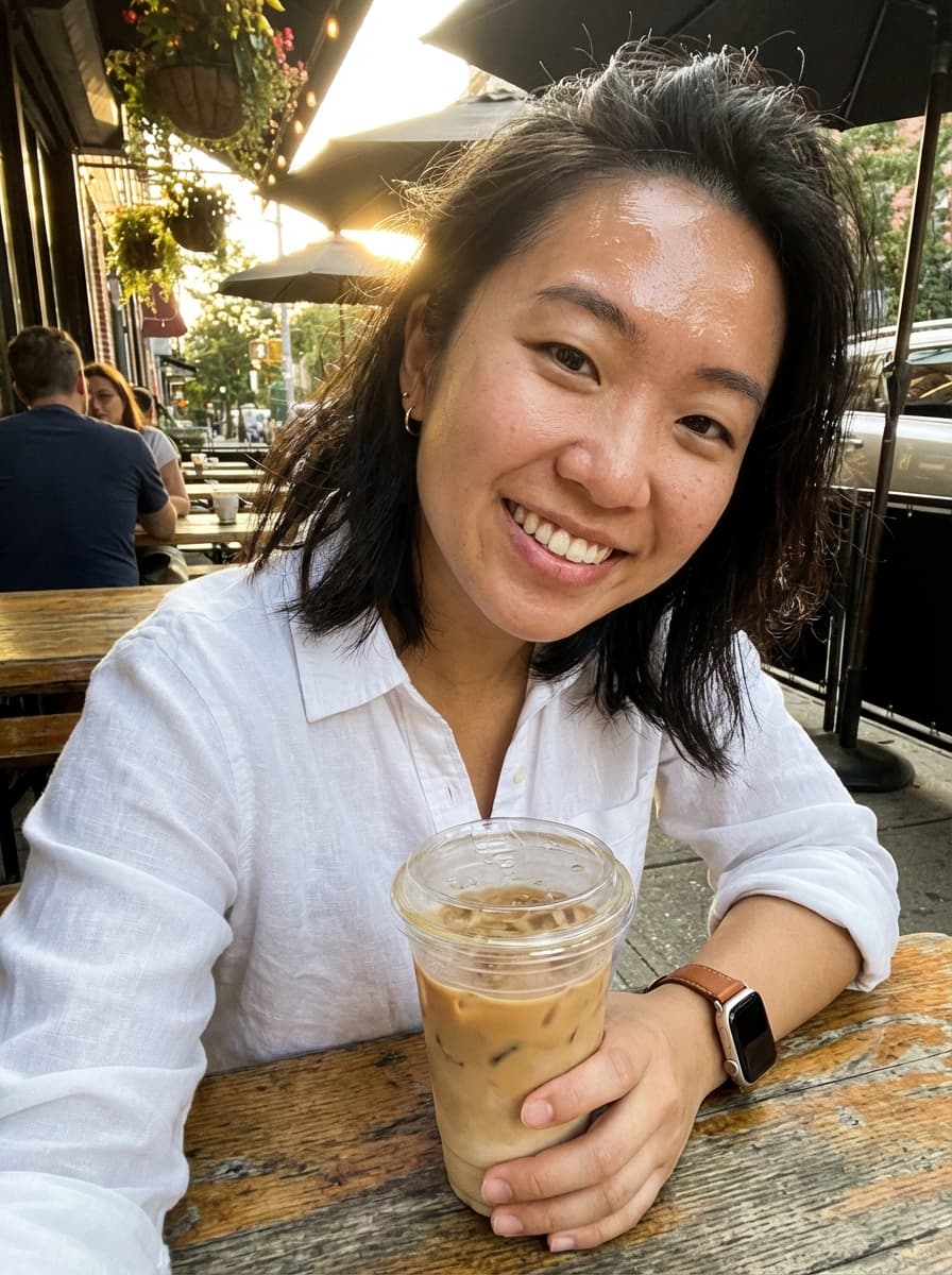 AI lifestyle photo — cafe