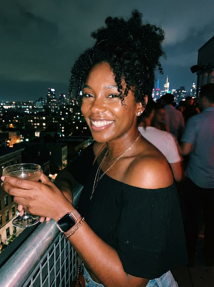 AI lifestyle photo — rooftop